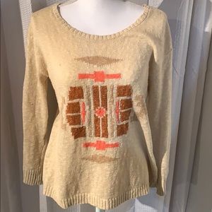 Lucky brand Linen/cotton blend top